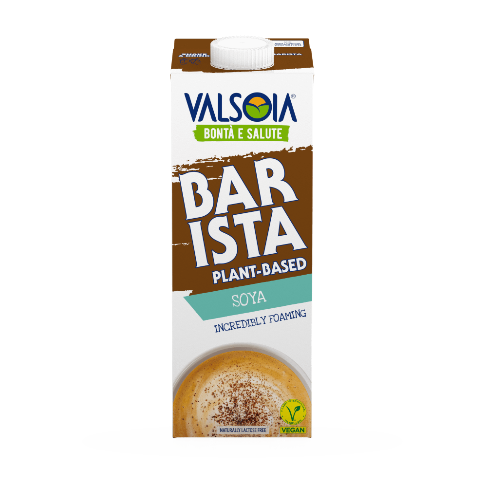 VALSOIA Soya Plant-based drink Barista style, incredibly foaming