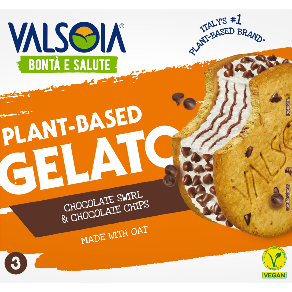VALSOIA Plant-Based ice cream: chocolate cookie gelato